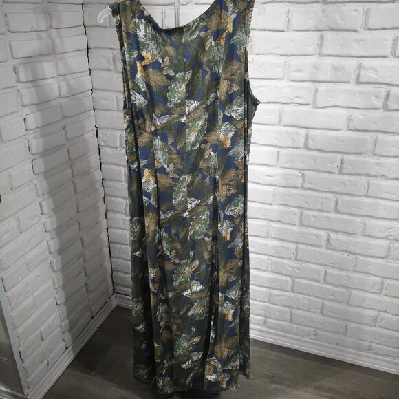 D.P.S. New York Ladies Multi Colored Sleeveless Size XL Maxi Dress - Picture 2 of 6